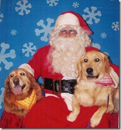 Gracie and Sahmmy with Santa
